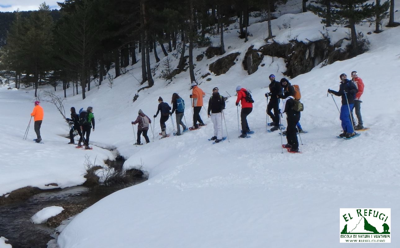 El Refugi Escola Raquetes de neu a la Cerdanya